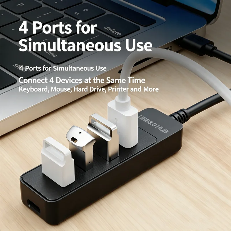 Pc Power Supply - USB 3.0 HUB 4‑Port Splitter With