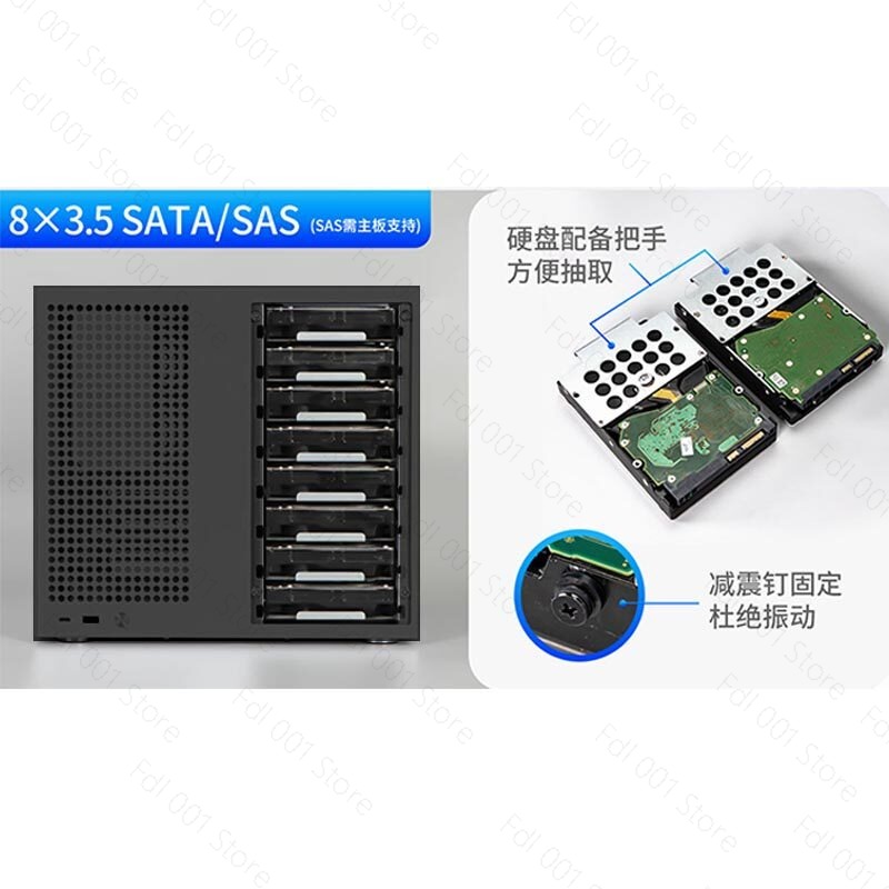 Atx Power Supply - Sagittarius 8-position NAS chassis MATX main