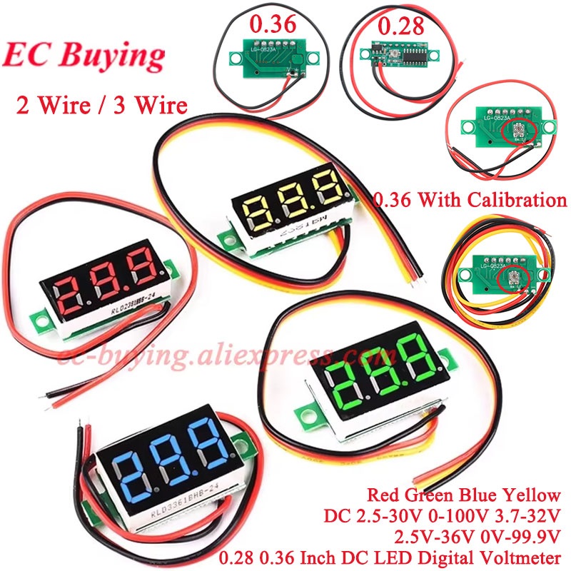 Power Supply Tester - 1Pc-10Pcs 0.28 0.36 Inch DC Mini