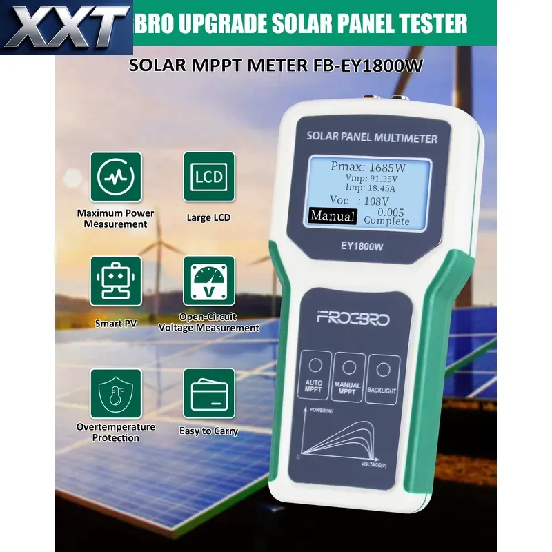 XXT EY1800W LCD Show Solar Pan - Power Supply Tester recension och pris
