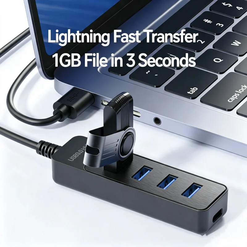 USB 3.0 HUB 4‑Port Splitter Wi - Pc Power Supply recension och pris