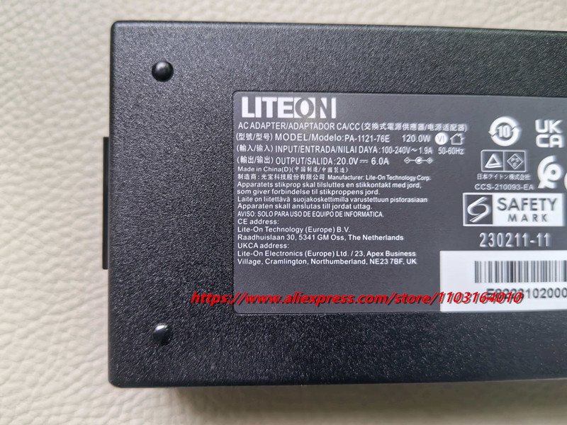 Original 20V 6A PA-1121-76E AC - Pc Power Supply recension och pris