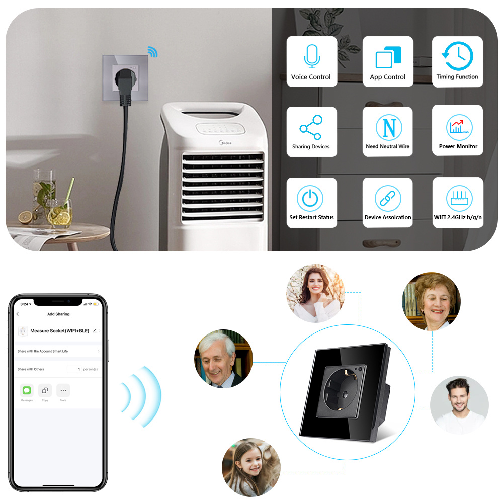 TAWOIA Wifi Wall Socket EU Sta - Open Frame Power Supply recension och pris