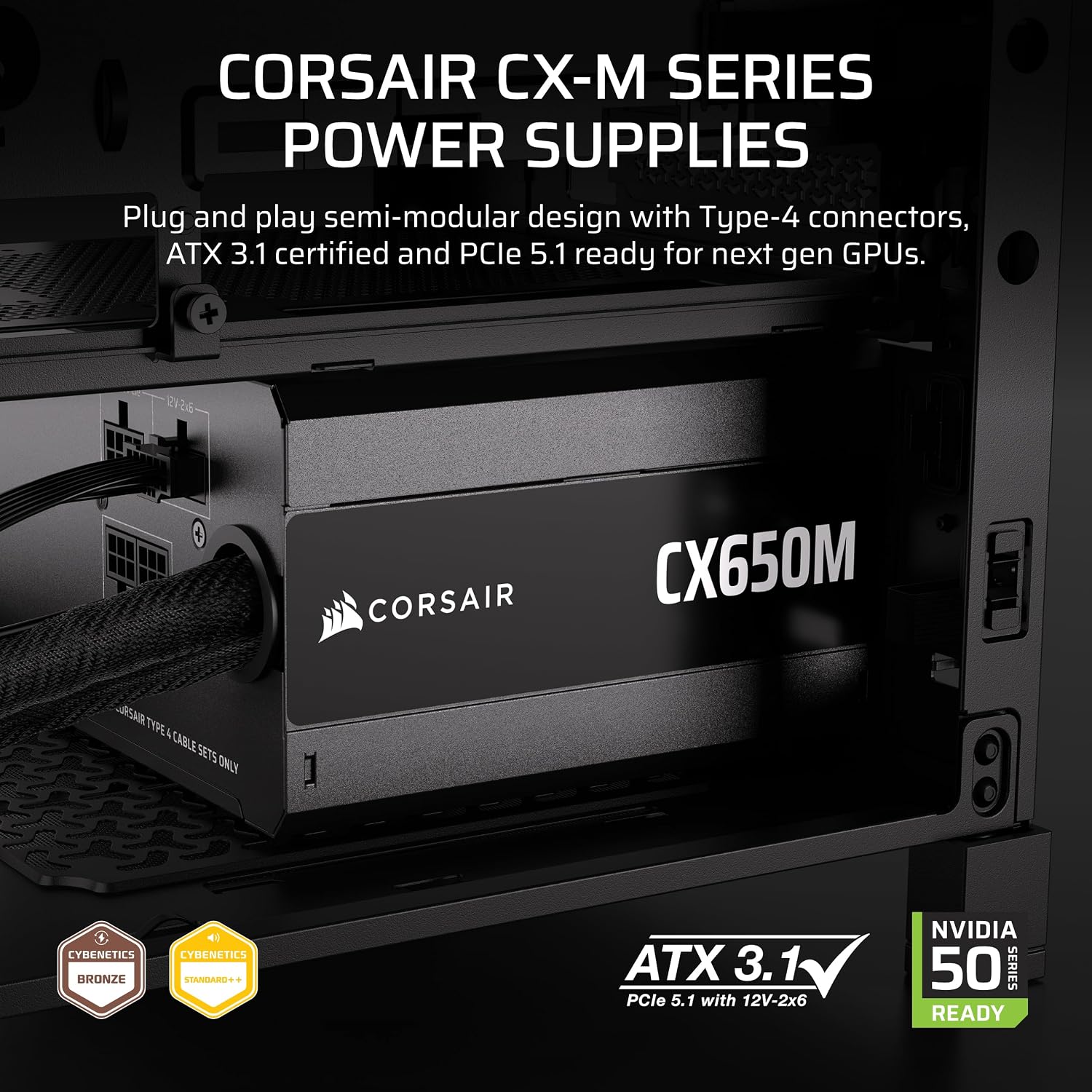 CX650M (2025) Semi Modular ATX - Power Supply 650W recension och pris